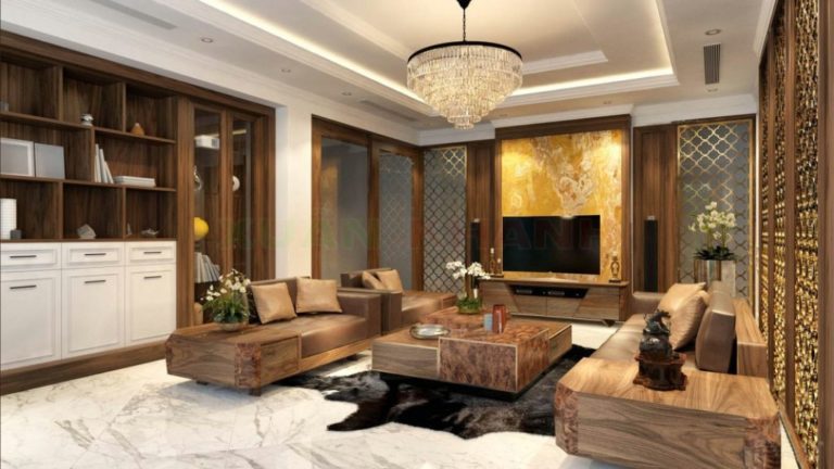 chọn đồ nội thất phòng khách bằng gỗ