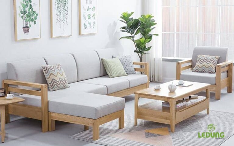 Mẫu ghế sofa gỗ đơn giản hiện đại nhất 2023